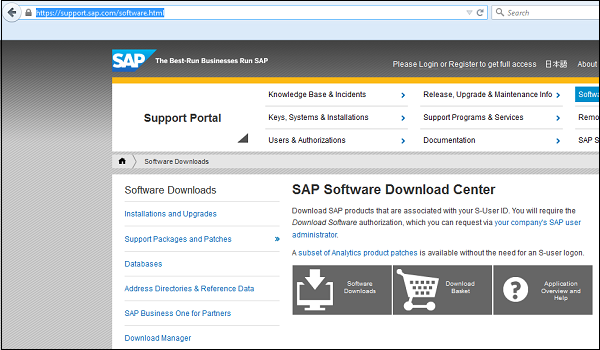 SAP Download Center