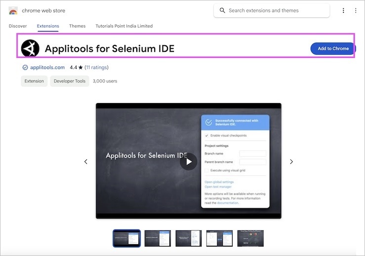 Selenium IDE Plugins 2