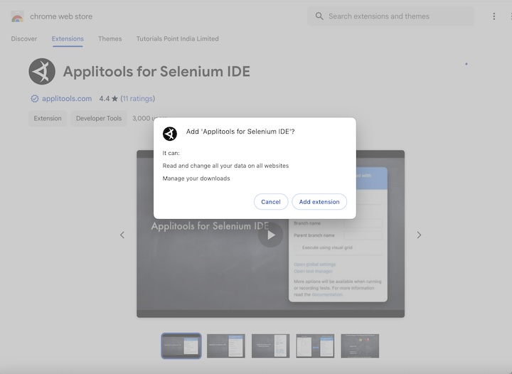 Selenium IDE Plugins 3