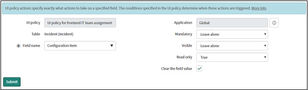 Services and Configuration Items Fields1