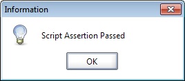 Script Assertion Passed