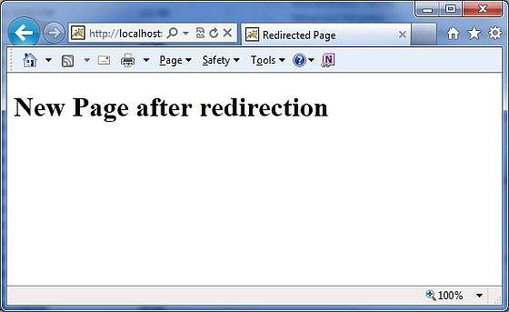 Redirected Page
