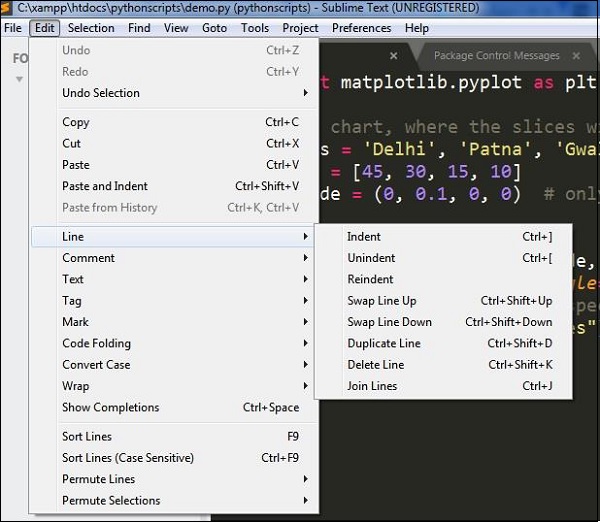 Options for Indentation in Sublime Text