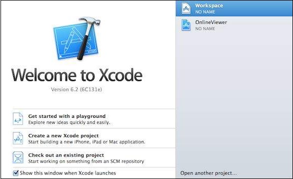 Open Xcode