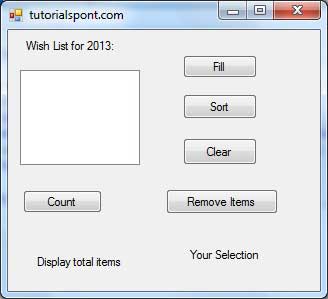 Result Form List Box Example 2