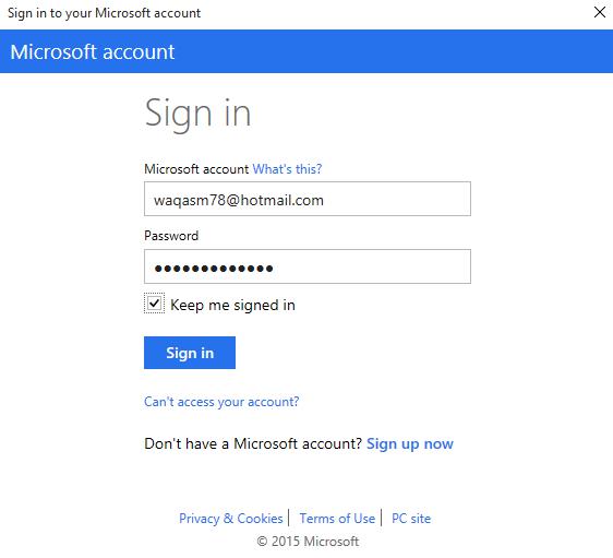 Add Microsoft Azure Account