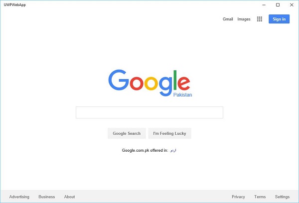 Google Start Page