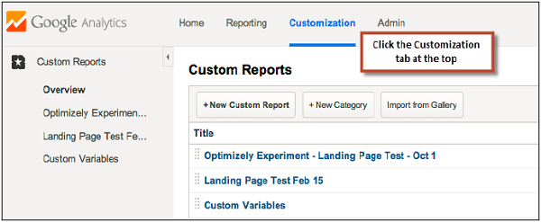 Creating Custom Report