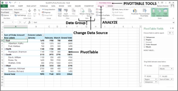 Advanced Excel Pivot Table Tools