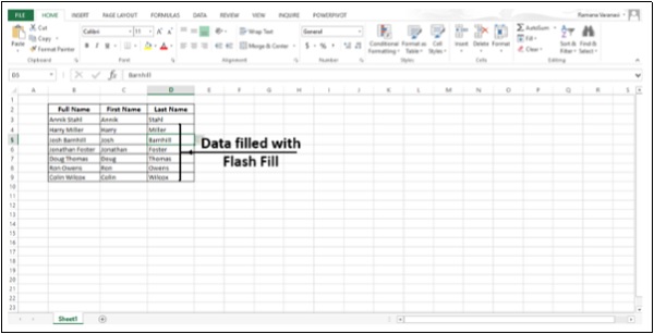 Data Fileld With Flash-fil