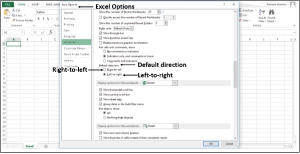 Excel Options