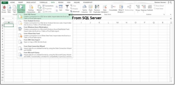 From SQL Server