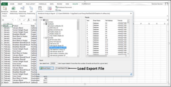 Load Export File