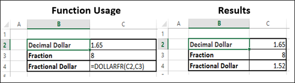 DOLLARFR Function