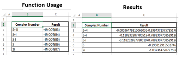 IMCOT Function