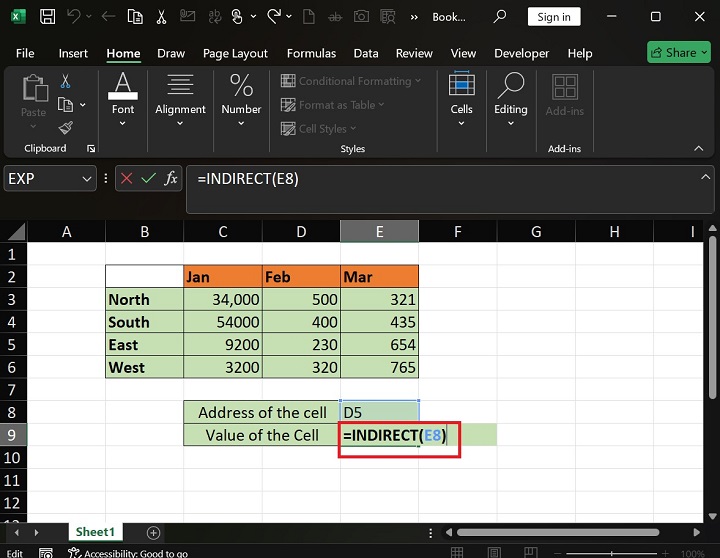 Excel INDIRECT Function Excel INDIRECT Function