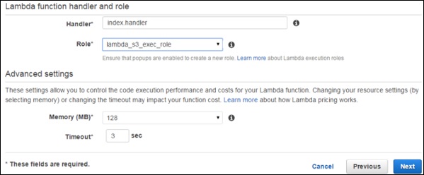 Lambda Function Handler