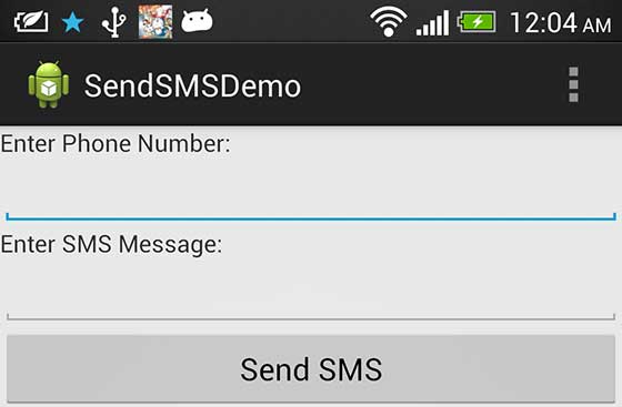 Android Mobile SMS Compose