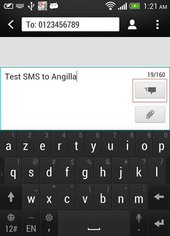 Android Mobile SMS Screen