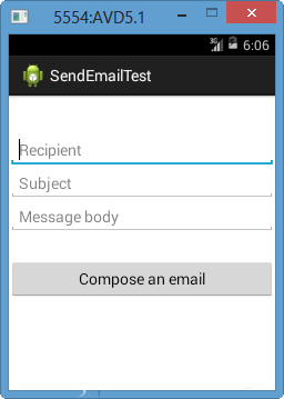 Android Sending Email