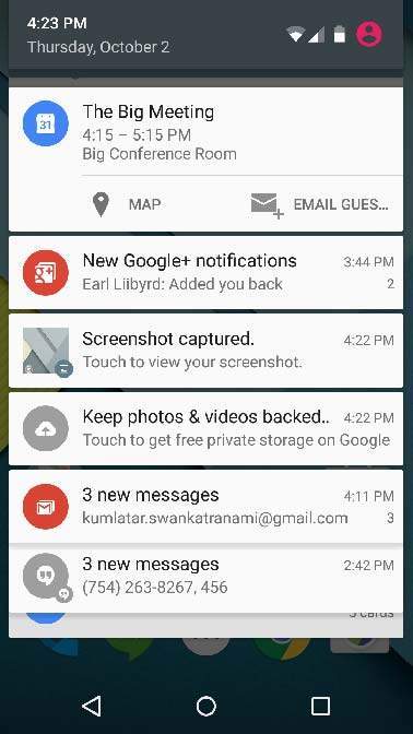 Android Notification Detail
