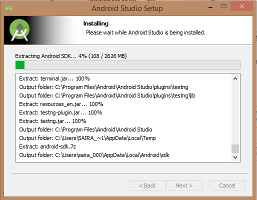 Android Studio Installation