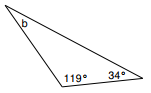 Finding an angle measure of a triangle given two angles Online Quiz 7.2