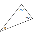 Finding an angle measure of a triangle given two angles Online Quiz 7.8