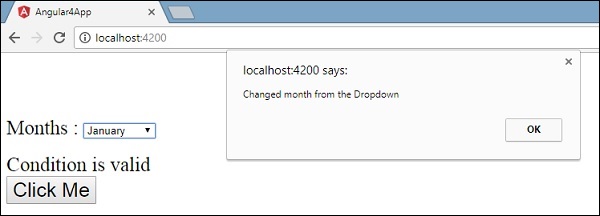 Changed Month From Dropdown2