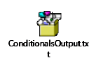 Conditional Output