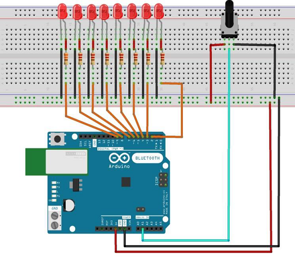 Arduino hook up LED