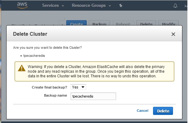 Delete Cluster 2