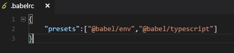 Babelrc Typescript