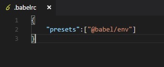 Create Babelrc