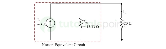 Norton's Theorem Equivalent Circuit