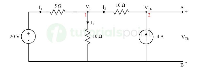 Thevenin's Theorem Example Step 1