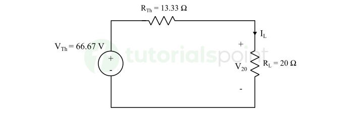 Thevenin's Theorem Example Step 3