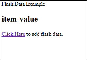 Add Flash Data