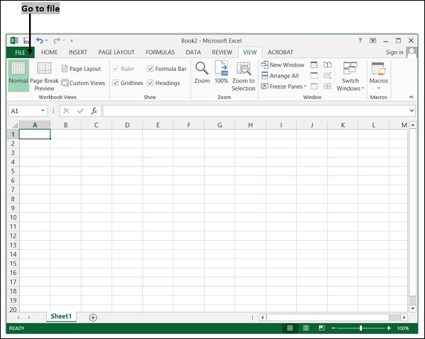GoTo Excel File
