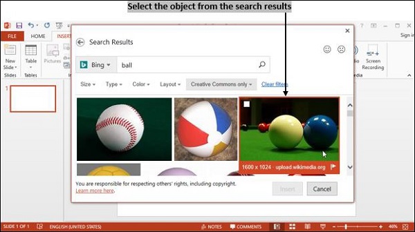 Powerpoint Select Object
