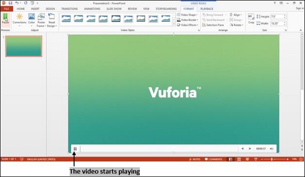 Powerpoint Video Playing