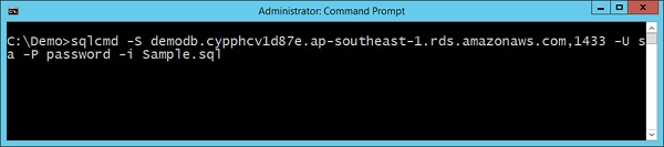 Sql cmd Command