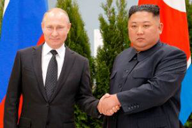 Vladimir Putin and Kim Jong