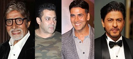 Shahrukh, Akshay, Salman and Big B