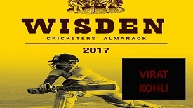Virat Kohli Wisden 2017 Cover