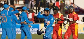 India defeated Zimbabwe
