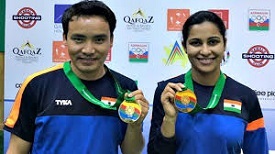 Jitu Rai and Heena Sidhu
