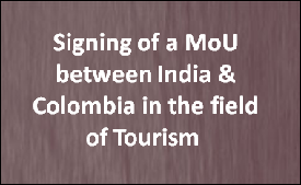 MoU in the feild of tourism