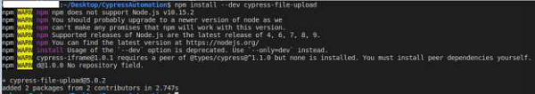 Upload Task in Cypress