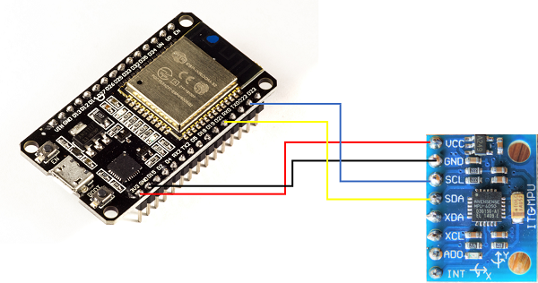 MPU6050 Connection with ESP32